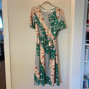 ROOLEE Brand Citrus & Lemon Floral Dress Size Large